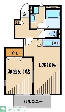 アムールセンタービレッジ2の物件間取画像